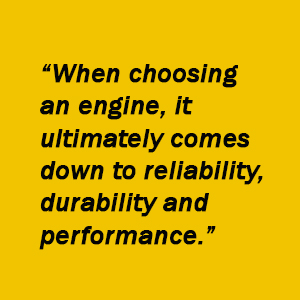 Quote about choosing an engine